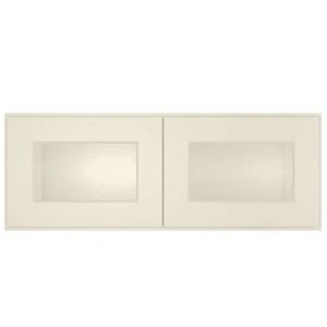 33 in. W X 12 in. D X 12 in. H in Antique White Plywood Ready to Assemble Wall - Picture 1 of 12