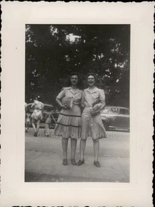 Vintage Photo of Two Women Smiling Found Photo c1940s - Picture 1 of 2