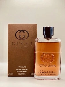 GUCCI GUILTY ABSOLUTE POUR HOMME EAU DE PARFUM SPRAY 50 ML/1.6 FL.OZ/ UNBOXED - Picture 1 of 5