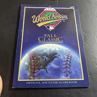 World Series Fall Classic Official Souvenir Scorebook Blue Jays vs. Braves 1992 - Image 1 of 3
