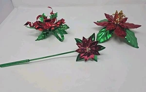 3er Set DEPT 56 Weihnachtsstern Kegelkerzenhalter und Schnupftabak in Originalkartons - Bild 1 von 8