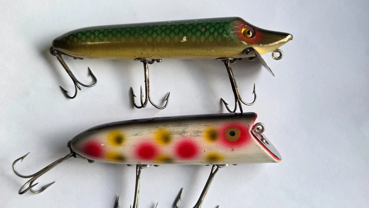 Heddon Bass Wood Vintage Fishing Lures for sale | eBay