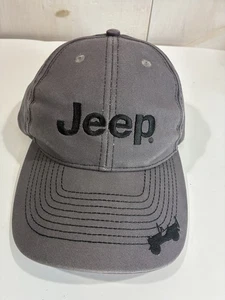 Gorra de béisbol gris con cierre a presión Jeep Willy's marca oficial FCA con ala curva - Imagen 1 de 7