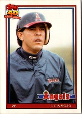 1991 Topps Traded Luis Sojo #112T California Angels