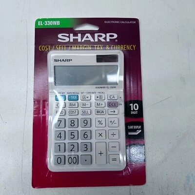 Sharp EL-330WB Desktop Calculator 10-Digit LCD EL330WB - Image 1 of 2