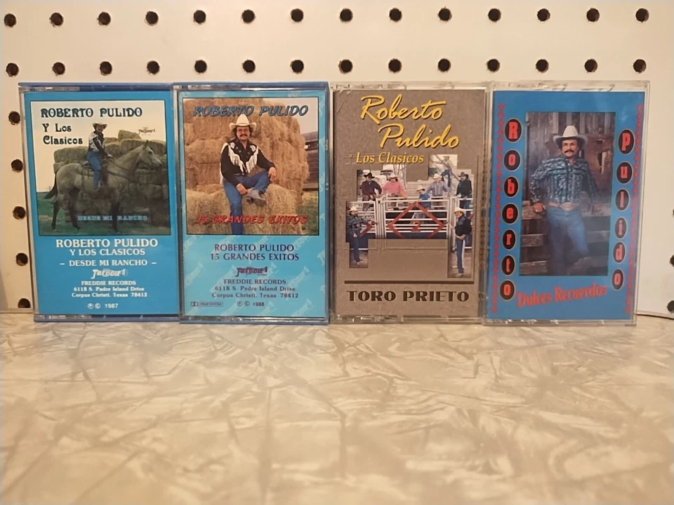 Tejano Tex/Mex Cassette Lot Roberto Pulido Y Los Clasicos Desde Mi Rancho 4 Tape Foto 1 de 3
