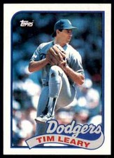 1989 Topps Tim Leary Baseball Cards #249