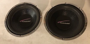 2/Pair Vintage Audiobahn AW1251T Subwoofers Old School Rare-Used-100% to Charity - Picture 1 of 13