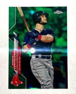2020 Topps Chrom Andrew Benintendi Green Wave Refractor #62/99 SELTEN - Bild 1 von 3