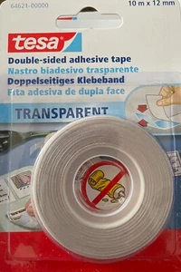 Tesa Doppelseitiges Klebeband 10m x 12mm, Bastelmaterial, Kleben - Bild 1 von 1