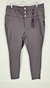 Refugee Gray Denim Jeans/Pants Hi-Waist Skinny Waistband New Size 16 - Picture 1 of 11