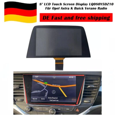 für 8" Opel Astra K LCD Bildschirm Display Touchscreen 39042448 LQ080Y5DZ10 DE