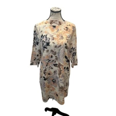 Vestido midi de seda floral informal multicolor Fossil para mujer talla 4 Foto 1 de 4