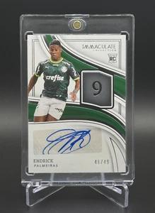 Endrick 💥⚽ ROOKIE IMMACULATE NUMBERS AUTO SILVER /49! 2023-24 Panini Immaculate - Picture 1 of 5