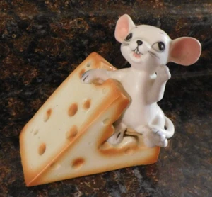 Ratón Lefton Kitschy de Colección Años 50 en Queso Sal Pimienta Coctelera Japón - Imagen 1 de 8