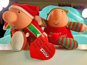 2 ZIGGY Christmas Plush with Original Paper Tags Vintage 1988 & 1991 - Picture 1 of 12