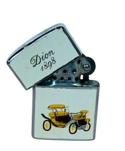 Lighter vtg advertising pocket Lee Bee Dion classic car 1898 parts restoration  - Picture 1 of 5