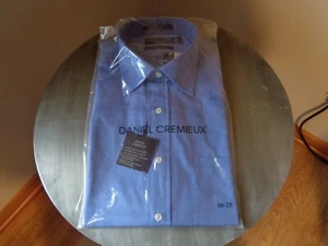 DANIEL CREMIEUX dress shirt RICHARD SHIFT 16/35 Blue NWT - Picture 1 of 4