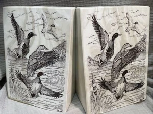 Libro de mármol grabado termina patos en vuelo firmado John Wills 1984 usado en excelente estado - Imagen 1 de 4