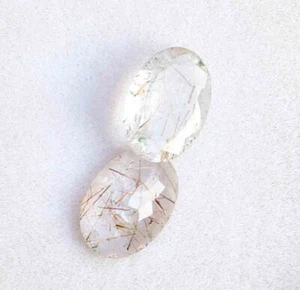 7.40 Ct Natural Golden Rutile Quartz Faceted Cut Oval Shape Best Quality - Picture 1 of 2