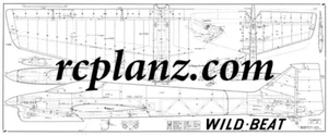 R/C AIRPLANE PLANS: Wild Beat 120 76" Wingspan - RC Pattern Plane 6ch - Picture 1 of 1