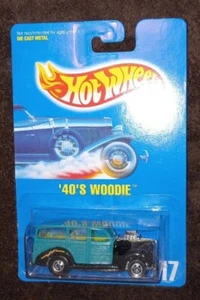Hot Wheels 40's Woodie #217 Teal 1992 MOC - Picture 1 of 1