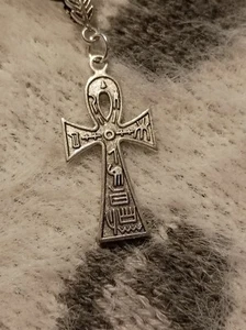 ~ Stunning Egyptian Ankh/Key of Life Necklace Healing Wicca Pagan 18" - Picture 1 of 2