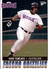 2004 Fresno Grizzlies Multi-Ad #26 Tony Torcato Woodland California CA Card