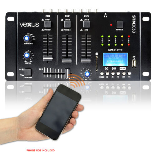 Vonyx 172.990 Bluetooth Audio DJ Mixer 4 Channels