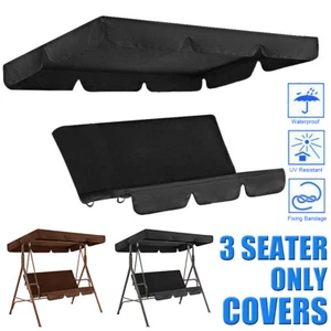 Replacement Swing Canopy +Seat Cover 3 Seater Waterproof Garden Yard Outdoor - Picture 1 of 9
