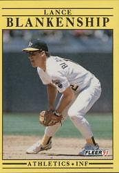 1991 Fleer Baseball #3 Lance Blankenship 