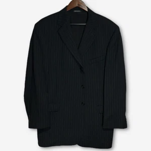Gianni Benardi Luigi Botto Men's Suit Jacket Blue Pin Stripe Super 120 Wool - Picture 1 of 10