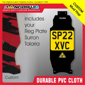 Talaria Mud Flap custom printed add Numbers logo Letters any colour - Picture 1 of 6