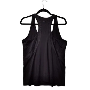 GAP Fit Racerback Tank Top Scoop Neck Black Women's Size Large Running Athletic - Picture 1 of 8