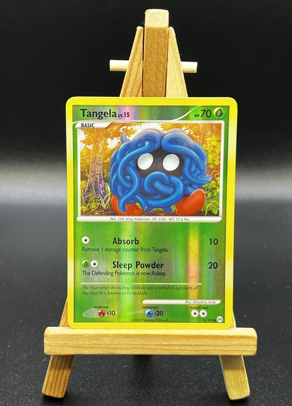 2009 POKEMON PLATINUM ARCEUS REVERSE HOLO TANGELA #76/99