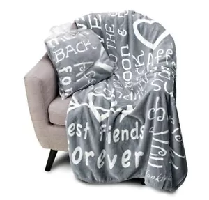 BlankieGram I Love You Throw Blanket Gift Best Friend Mom Caring - 5 colors - Picture 1 of 13