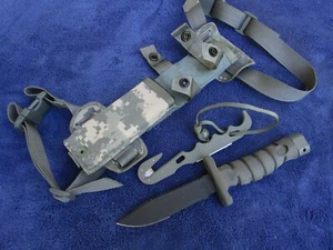 ORIGINAL VINTAGE ASEK SURVIVAL EGRESS AIRCREW KNIFE AND SHEATH MAKER ONTARIO - Bild 1 von 22