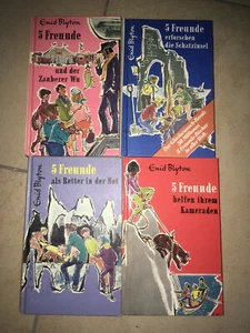 Fünf Freunde, Blyton, 4 Bände, Schatzinsel, Retter in Not, helfen Kameraden, Wu - Bild 1 von 2