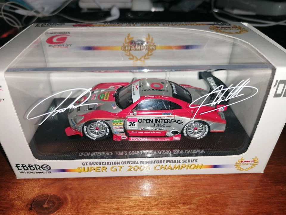 Ebbro 1/43 Lexus SC430 #36 Super GT 2006 Champion 883 autographed - Immagine 1 di 1
