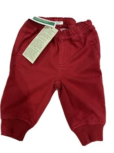 Nuevos con etiquetas Pantalones rojos suaves 3-6m 00 United Colors of Benetton bebé - Imagen 1 de 5