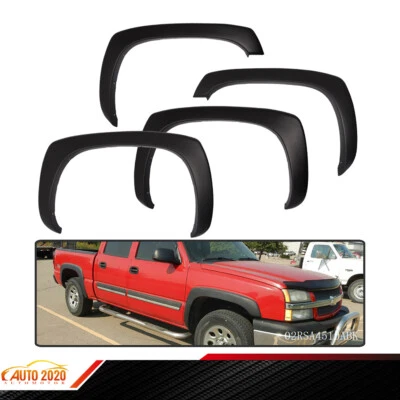 Fit For 99-07 Chevy Silverado GMC Sierra Factory Style Fender Flares Matte Black Foto 1 de 4