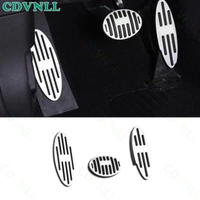 For Mini Cooper Clubman F54 Black Gray Aluminum Accelerator Brake Clutch Cover — 第 1/4 张图片