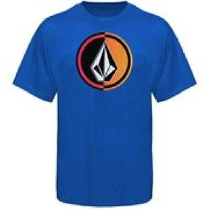 NWT VOLCOM Circle Stone Blue Cotton Youth Logo Tee-Shirt Short Sleeve Sz.XL $18 - Picture 1 of 12