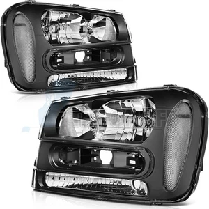 Conjunto de faros conductor y pasajero para Chevy Chevrolet Trailblazer 02-09 - Imagen 1 de 8