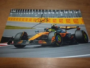 LANDO NORRIS signed 12X8 photo McLAREN F1 + COA - Picture 1 of 2