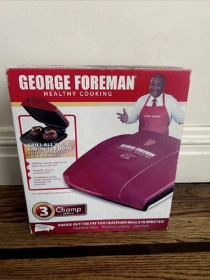 George Foreman Champ Grill - Red Color NEW IN BOX! - Image 1 of 4