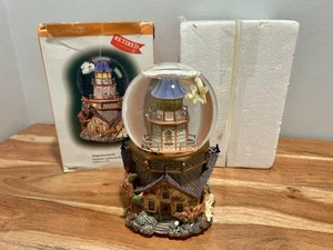 Department 56 Halloween Shipwreck Lighthouse Waterglobe w/Box WORKS - Picture 1 of 14