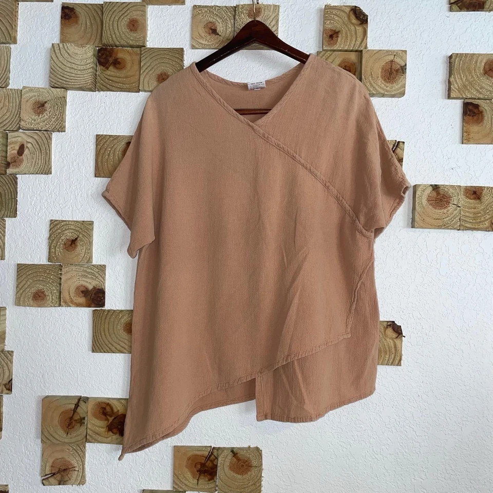 Oh My Gauze! Mujeres 2 Blusa Sin Mangas Top Camisa Lagenlook Minimalista Boho Playa Foto 1 de 4