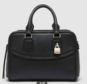 MIMCO LOCK-IT BOWLER BAG, BLACK LEATHER, BNWT - Picture 1 of 17