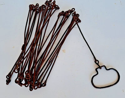 ANCIENNE CHAINE D ARPENTEUR LONGUEUR ENVIRON 8METRES  1 POIGNEE - Photo 1/2